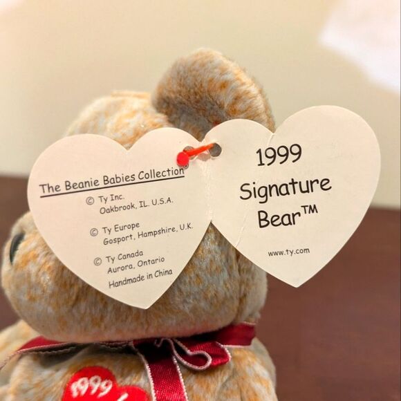 Ty 1999 Signature Bear Beanie Baby - Picture 9 of 11